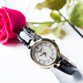  Shop Authentic Tissot T Lady Flamingo Mother of Pearl White Dial Black Leather Strap Watch for Women - T094.210.16.111.00 - Luxxuri