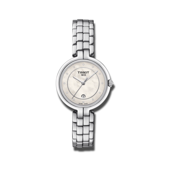  Shop Authentic Tissot T Lady Flamingo Diamonds White Dial Silver Steel Strap Watch For Women - T094.210.11.116.01 - Luxxuri