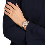  Shop Authentic Tissot Flamingo Mother of Pearl White Dial Two Tone Steel Strap Watch For Women - T094.210.22.111.01 - Luxxuri