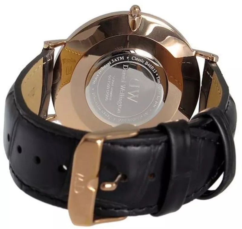  Shop Authentic Daniel Wellington Classic Reading Black Dial Black Leather Strap Watch For Women - DW00100141 - Luxxuri