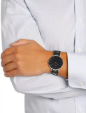  Shop Authentic Daniel Wellington Classic Reading Black Dial Black Leather Strap Watch For Women - DW00100147 - Luxxuri