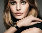  Shop Authentic Gucci Diamantissima Quartz Black Dial Black Leather Strap Watch for Women - YA141501 - Luxxuri