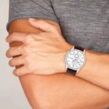  Shop Authentic Hugo Boss Navigator White Dial Brown Leather Strap Watch for Men - 1513495 - Luxxuri