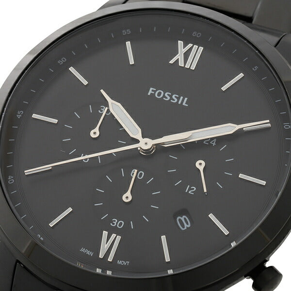  Shop Authentic Fossil Neutra Chronograph Black Dial Black Steel Strap Watch for Men - FS5474 - Luxxuri