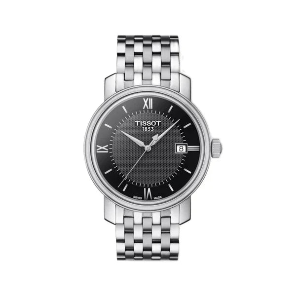  Shop Authentic Tissot Bridgeport Black Dial Silver Steel Strap Watch For Women - T097.010.11.058.00 - Luxxuri