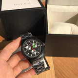  Shop Authentic Gucci G-Timeless Chronograph Black Dial Black Steel Strap Watch For Men - YA126268 - Luxxuri