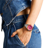  Shop Authentic Fossil Blue Dive Analog Pink Dial Silver Steel Strap Watch For Women - ES5351 - Luxxuri