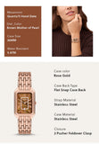  Shop Authentic Fossil Raquel Three Hand Date Brown Dial Rose Gold Steel Strap Watch For Women - ES5323 - Luxxuri