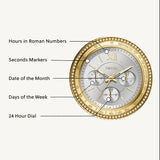  Shop Authentic Fossil Stella Sport Multifunction Silver Dial Two Tone Steel Strap Watch for Women - ES5107 - Luxxuri