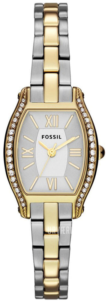  Shop Authentic Fossil Molly Silver Dial Two Tone Steel Strap Watch for Women - ES3287 - Luxxuri