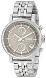  Shop Authentic Fossil Boyfriend Chronograph Brown Dial Silver Steel Strap Watch for Women - ES3747 - Luxxuri