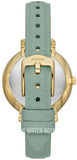  Shop Authentic Fossil Jacqueline Analog Moonphase Mother of Pearl White Dial Green Leather Strap Watch for Women - ES5168 - Luxxuri