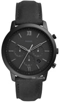  Shop Authentic Fossil Neutra Chronograph Black Dial Black Leather Strap Watch for Men - FS5503 - Luxxuri