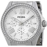  Shop Authentic Fossil Cecile Chronograph Silver Dial Silver Steel Strap Watch for Women - AM4481 - Luxxuri
