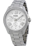  Shop Authentic Fossil Cecile Chronograph Silver Dial Silver Steel Strap Watch for Women - AM4481 - Luxxuri