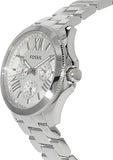  Shop Authentic Fossil Cecile Multifunction Silver Dial Silver Steel Strap Watch for Women - AM4509 - Luxxuri