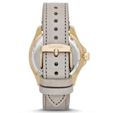  Shop Authentic Fossil Cecile Champagne Dial Grey Leather Strap Watch for Women - AM4529 - Luxxuri