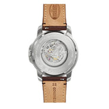  Shop Authentic Fossil Townsman Automatic Skeleton White Dial Brown Leather Strap Watch for Men - ME3078 - Luxxuri