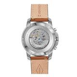  Shop Authentic Fossil Grant Sport Automatic Skeleton Blue Dial Brown Leather Strap Watch for Men - ME3140 - Luxxuri
