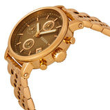  Shop Authentic Fossil Boyfriend Chronograph Brown Dial Rose Gold Steel Strap Watch for Women - ES3494 - Luxxuri