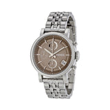  Shop Authentic Fossil Boyfriend Chronograph Brown Dial Silver Steel Strap Watch for Women - ES3747 - Luxxuri
