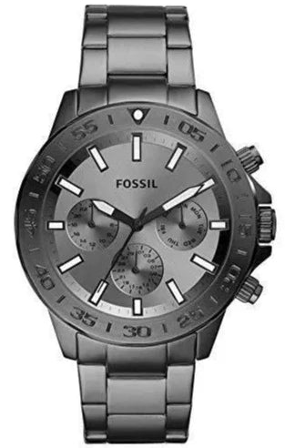  Shop Authentic Fossil Bannon Multifunction Chronograph Grey Dial Grey Steel Strap Watch for Men - BQ2491 - Luxxuri