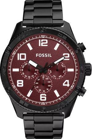  Shop Authentic Fossil Brox Multifunction Maroon Dial Black Steel Strap Watch for Women - BQ2803 - Luxxuri