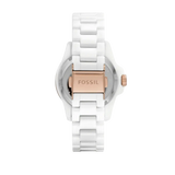  Shop Authentic Fossil FB-01 Analog White Dial White Ceramic Strap Watch for Women - CE1107 - Luxxuri