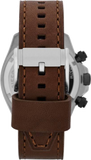  Shop Authentic Fossil Retro Traveler Chronograph White Dial Brown Leather Strap Watch for Men - CH2886 - Luxxuri
