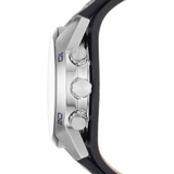  Shop Authentic Fossil Coachman Chronograph White Dial Blue Leather Strap Watch for Men - CH3051 - Luxxuri