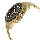  Shop Authentic Fossil FB-03 Chronograph Black Dial Gold Steel Strap Watch for Men - FS5727 - Luxxuri