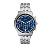  Shop Authentic Fossil Neutra Chronograph Blue Dial Silver Steel Strap Watch for Men - FS6025 - Luxxuri