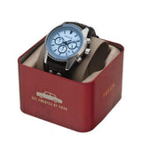  Shop Authentic Fossil Coachman Chronograph Blue Dial Black Leather Strap Watch for Men - CH2564 - Luxxuri