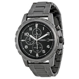  Shop Authentic Fossil Dean Chronograph Black Dial Black Steel Strap Watch for Men - FS4721 - Luxxuri