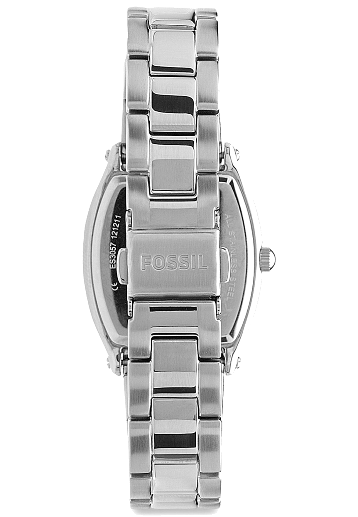  Shop Authentic Fossil Wallace Designer Silver Dial Silver Steel Strap Watch for Women - ES3057 - Luxxuri