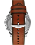 Fossil Dillinger Luggage Chronograph Green Dial Brown Leather Strap Watch for Men - FS5734