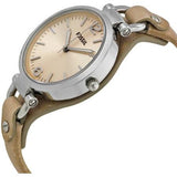  Shop Authentic Fossil Georgia Bone Grey Dial Beige Leather Strap Watch for Women - ES2830 - Luxxuri