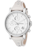  Shop Authentic Fossil Boyfriend White Dial Beige Leather Strap Watch for Women - ES3811 - Luxxuri