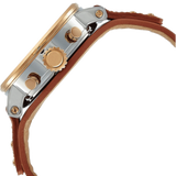  Shop Authentic Fossil Boyfriend Chronograph White Dial Brown Leather Strap Watch for Women - ES3837 - Luxxuri