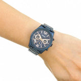  Shop Authentic Fossil Perfect Boyfriend Multifunction Blue Dial Blue Steel Strap Watch for Women - ES4093 - Luxxuri