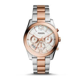  Shop Authentic Fossil Perfect Boyfriend Mother of Pearl Dial Two Tone Steel Strap Watch for Women - ES4135 - Luxxuri