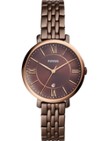 Shop Authentic Fossil Jacqueline Brown Dial Brown Steel Strap Watch for Women - ES4275 - Luxxuri