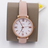  Shop Authentic Fossil Jacqueline White Dial Pink Leather Strap Watch for Women - ES4303 - Luxxuri
