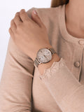  Shop Authentic Fossil Jacqueline Mother of Pearl White Dial Gold Mesh Strap Watch for Women - ES4352 - Luxxuri