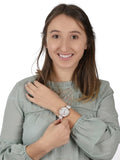  Shop Authentic Fossil Jacqueline Quartz Mother of Pearl White Dial White Leather Strap Watch for Women - ES4579 - Luxxuri