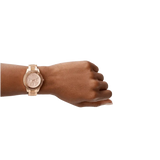  Shop Authentic Fossil Stella Sport Multifunction Rose Gold Dial Rose Gold Steel Strap Watch for Women - ES5106 - Luxxuri