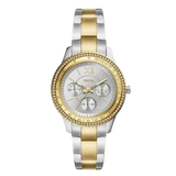  Shop Authentic Fossil Stella Sport Multifunction Silver Dial Two Tone Steel Strap Watch for Women - ES5107 - Luxxuri