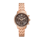  Shop Authentic Fossil Neutra Chronograph Mother of Pearl Brown Dial Rose Gold Steel Strap Watch for Women - ES5218 - Luxxuri