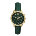  Shop Authentic Fossil Neutra Chronograph Green Dial Green Leather Strap Watch for Women - ES5239 - Luxxuri