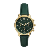  Shop Authentic Fossil Neutra Chronograph Green Dial Green Leather Strap Watch for Women - ES5239 - Luxxuri